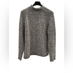 J-Crew Black & White Knit Sweater